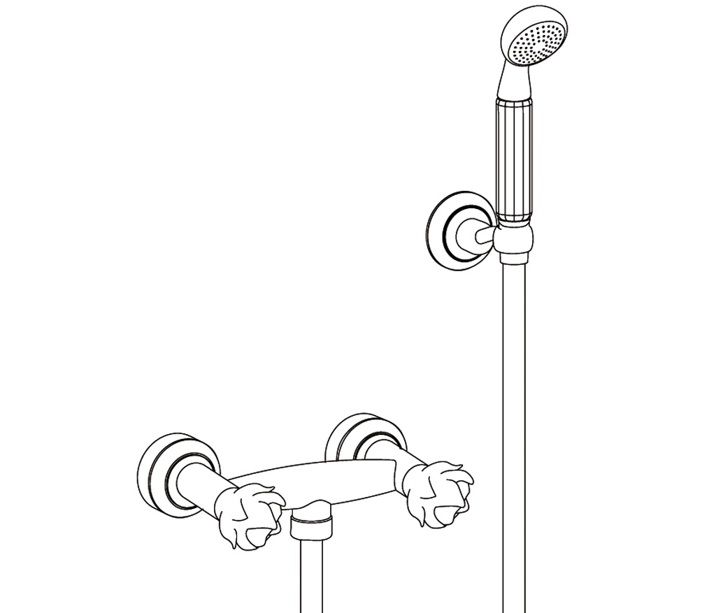 C65-2201 Wall mounted shower mixer