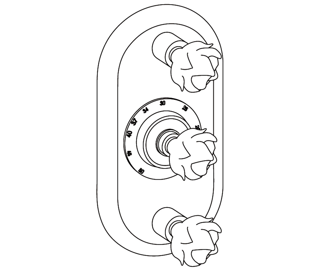 C65-2R22 Habillage ovale pour T22