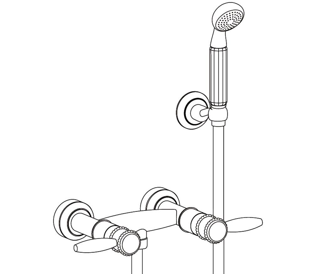 C66-2201 Wall mounted shower mixer