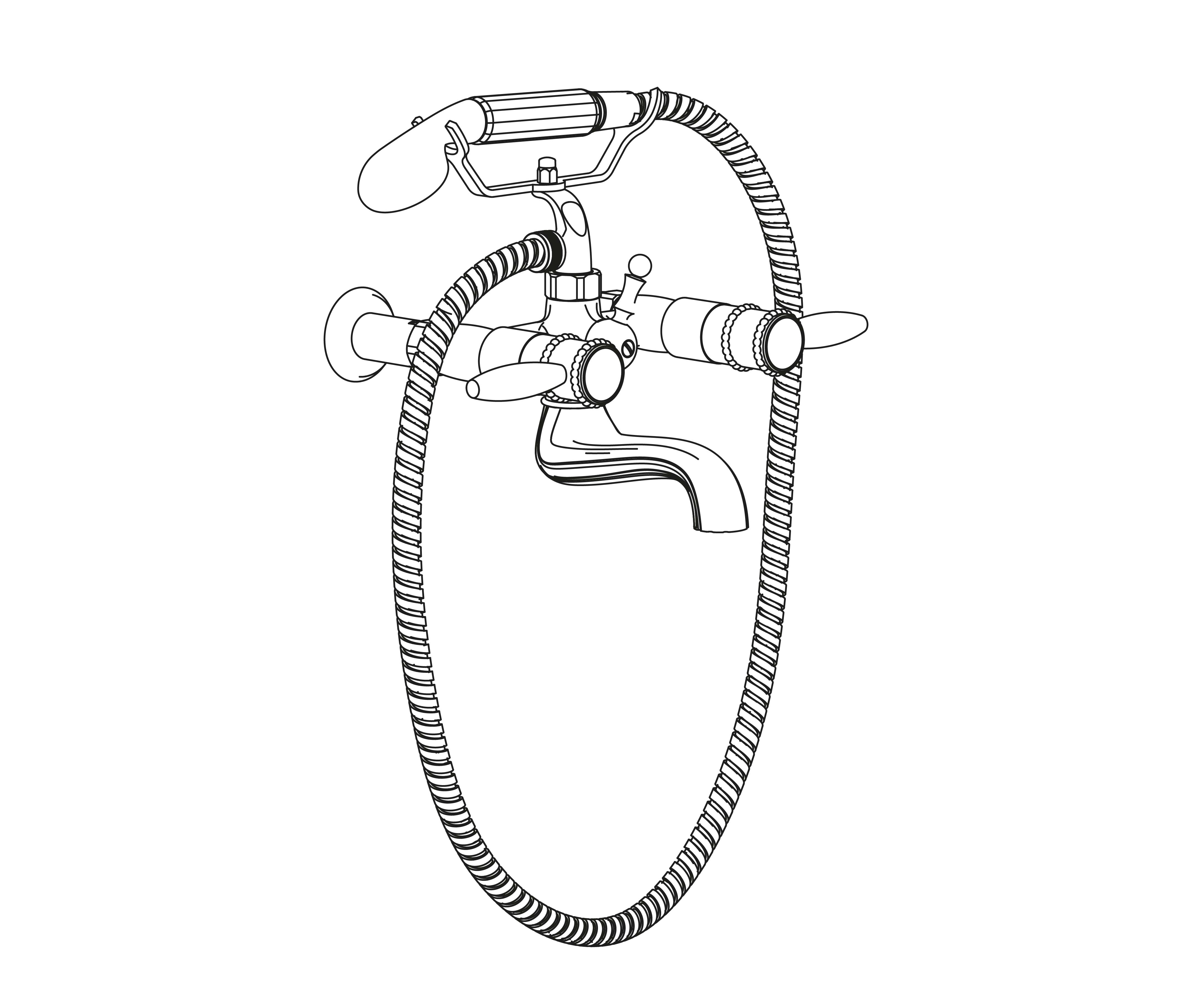 C66-3201 Wall mounted bath and shower mixer