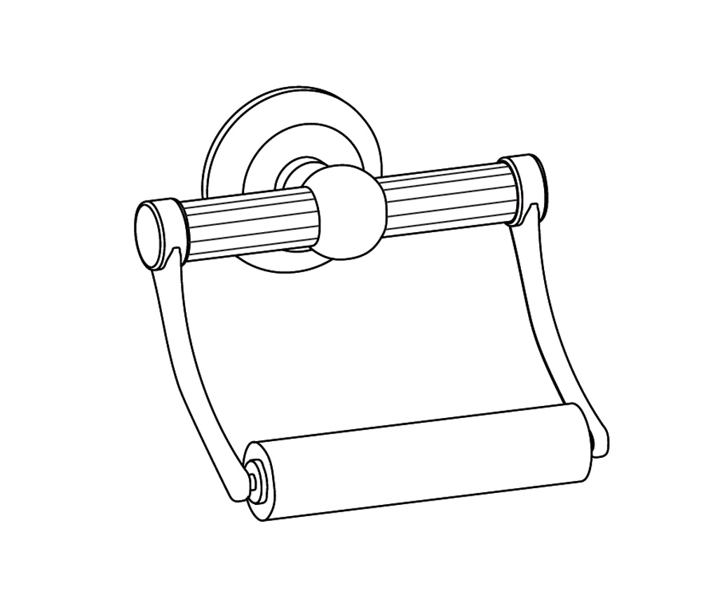 C67-504 Wall mounted toilet roll holder