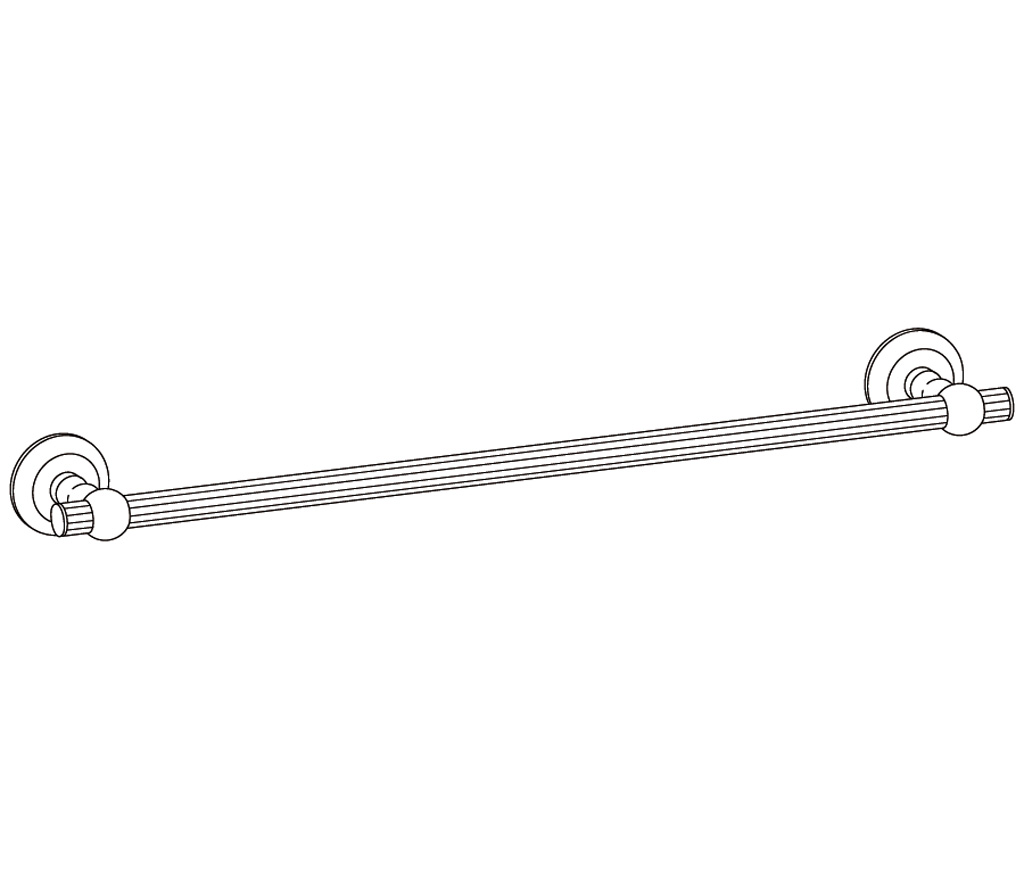 C67-508 Wall mounted single towel bar