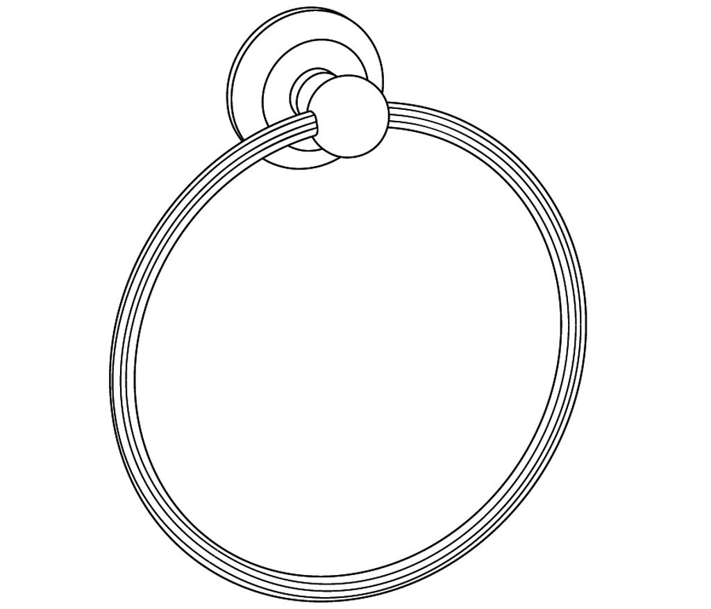 C67-510 Porte-serviette anneau
