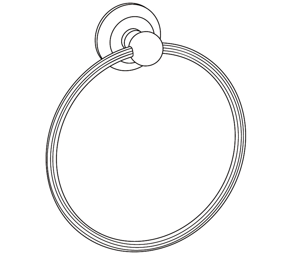 C67-510 Wall mounted towel ring