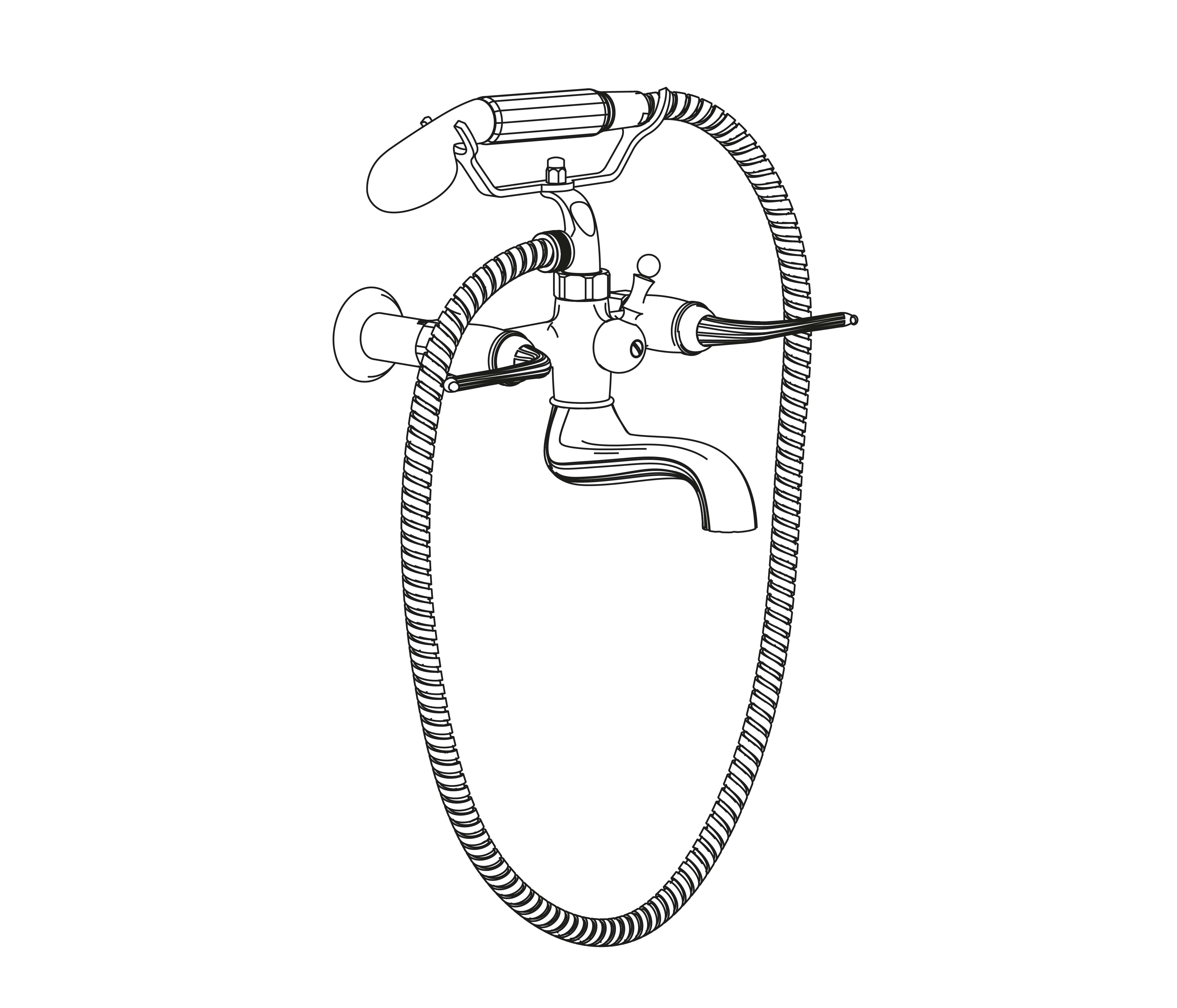 C68-3201 Wall mounted bath and shower mixer