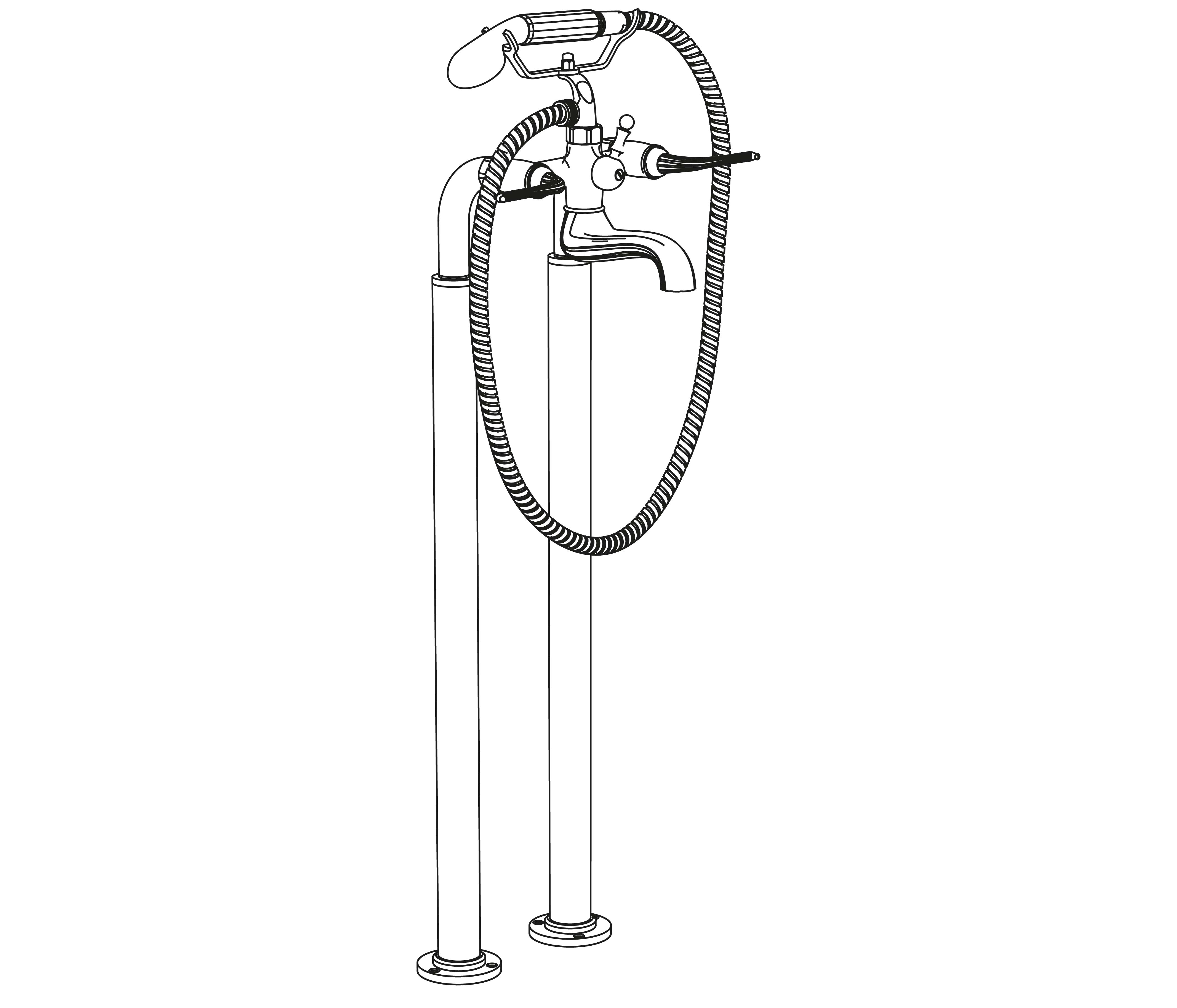 C68-3309 Floor mounted mixer