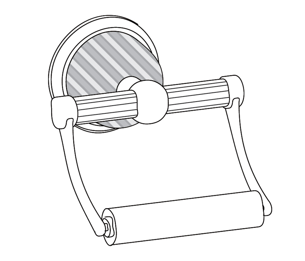 C68-504 Porte-rouleau sans couvercle