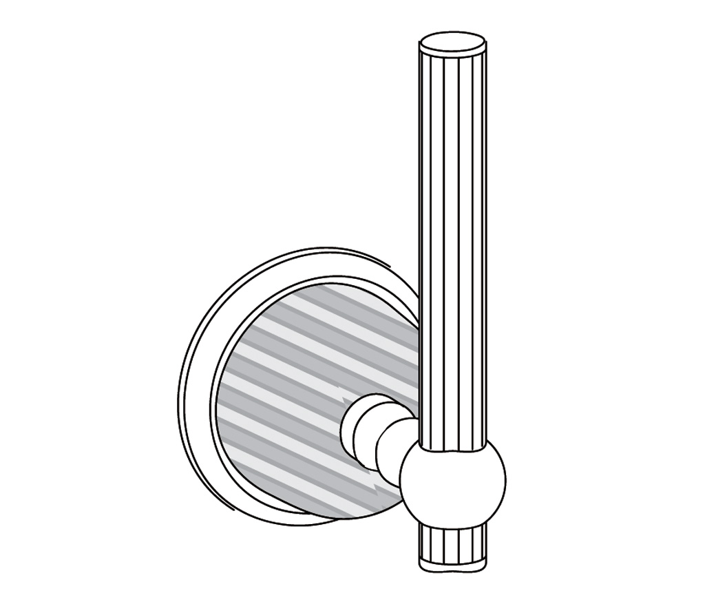 C68-505 Wall mounted reserve roll holder