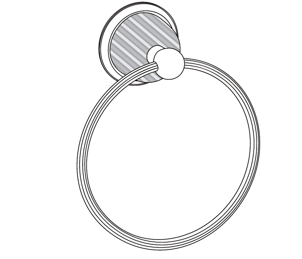 C68-510 Porte-serviette anneau