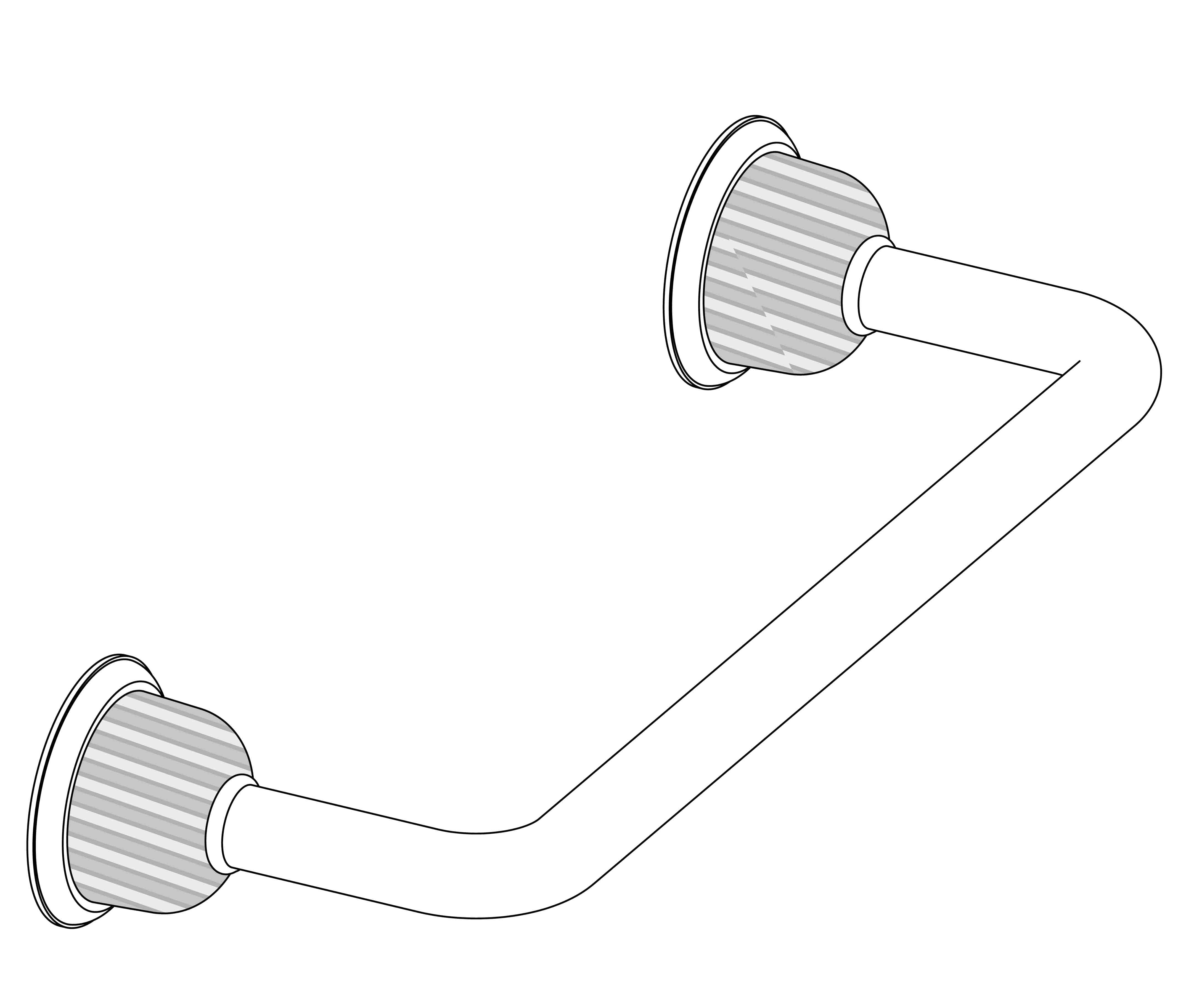 C68-513 Grab bar, L. 40cm