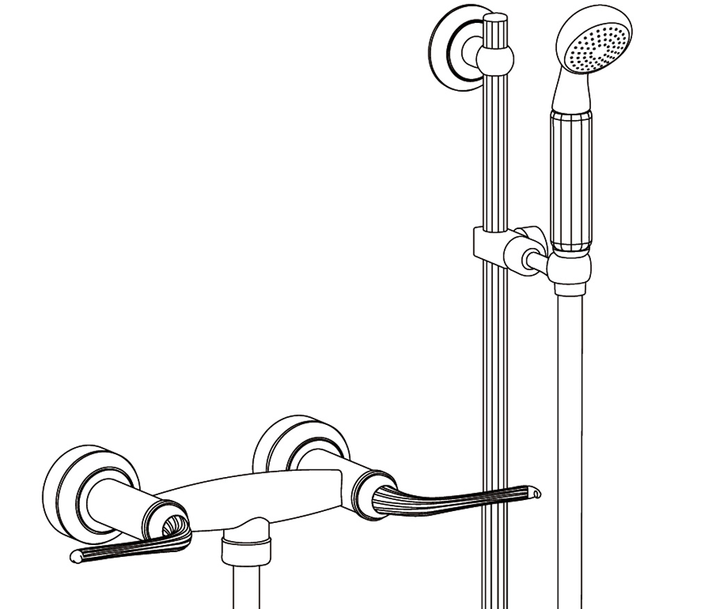 C69-2202 Wall mounted shower mixer