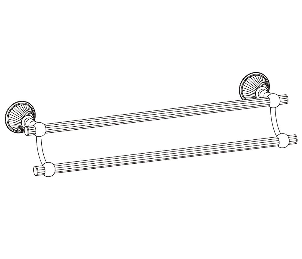 C69-509 Wall mounted double towel bar