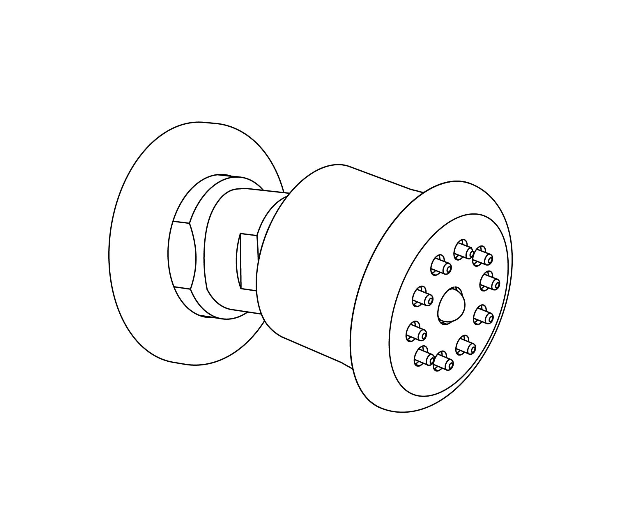 C71-2416 Body jet with ball joint