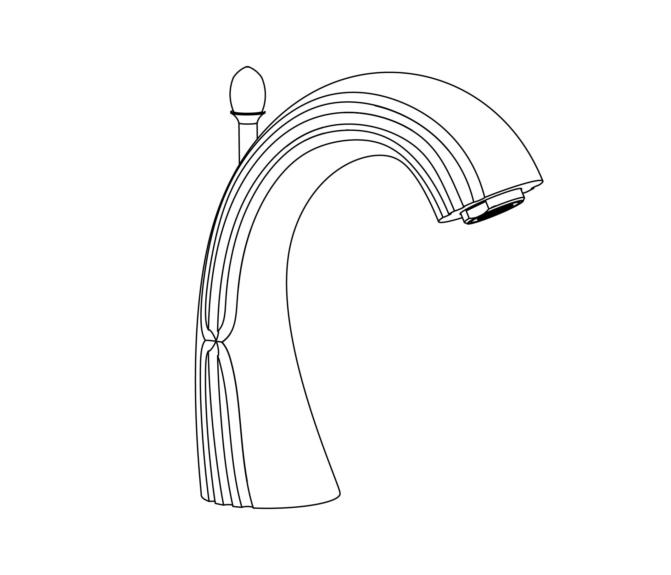 C71-3S1D Rim mounted bath spout