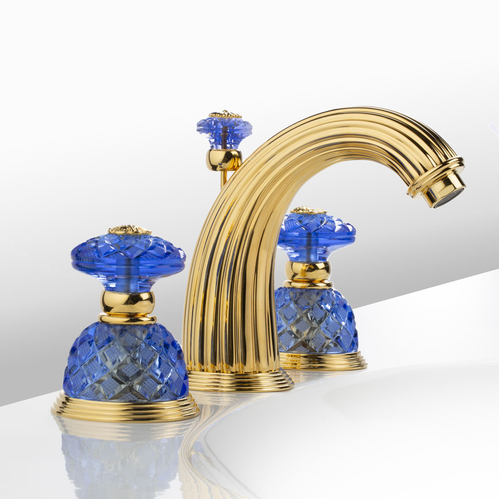 C54 dôme losange cristal bleu