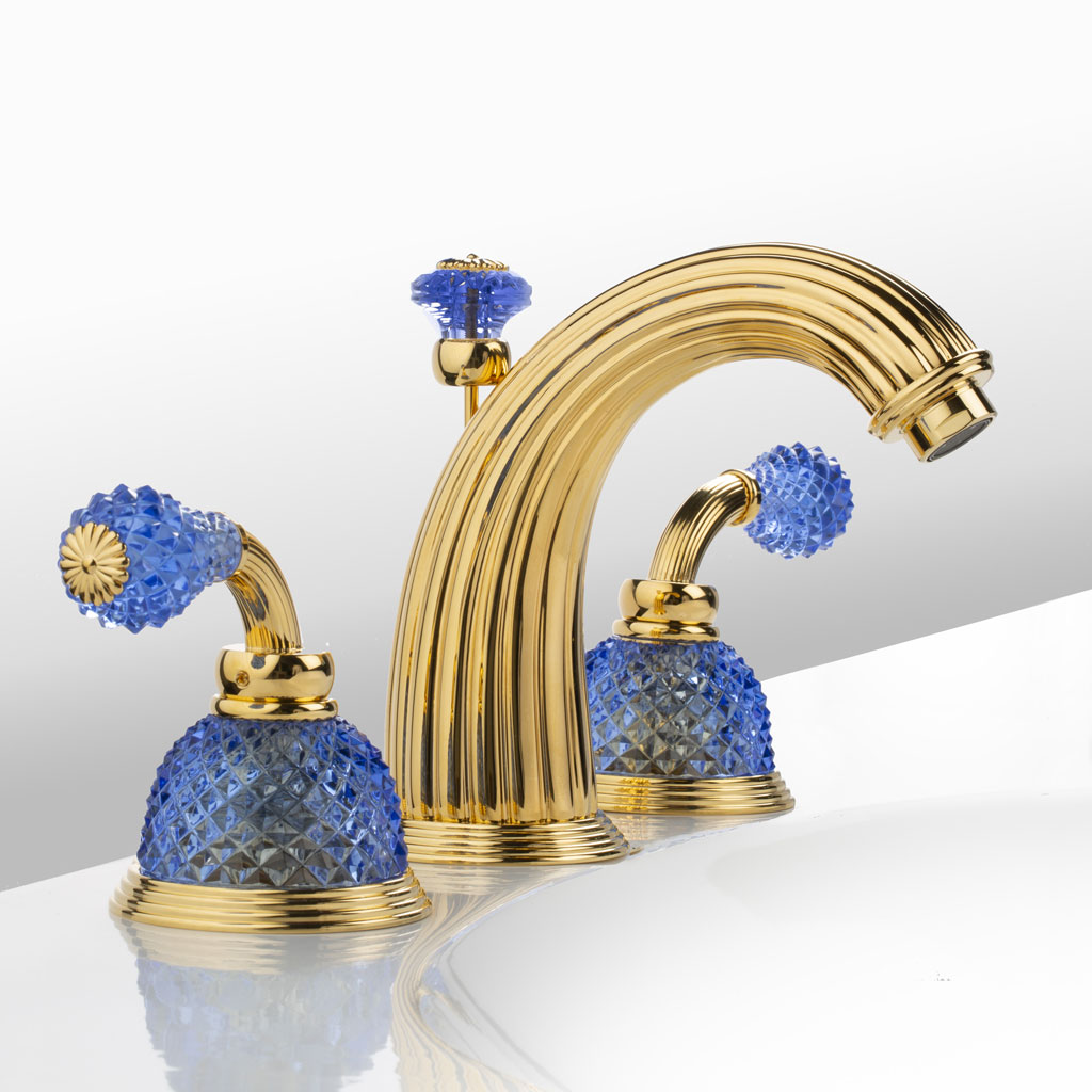 C57 dôme à manettes diamant cristal bleu