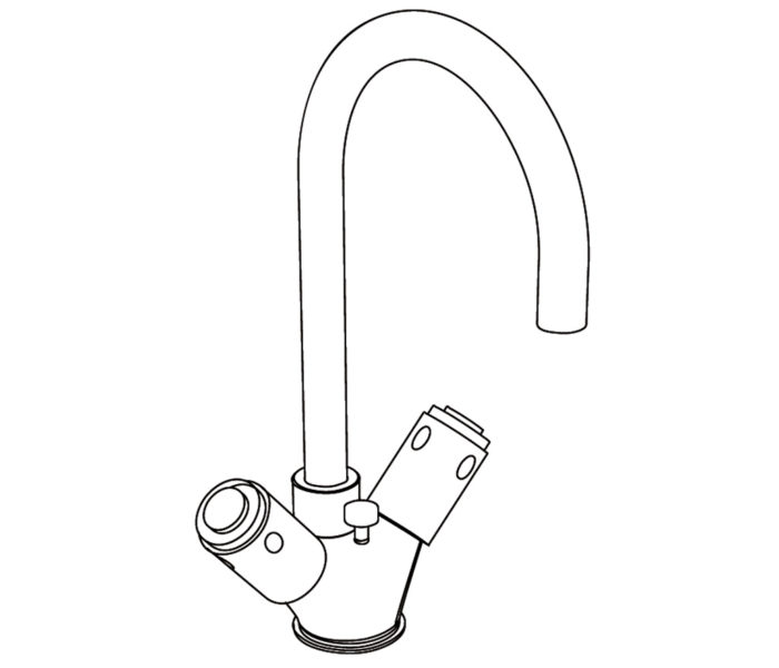 1101 Single hole basin mixer