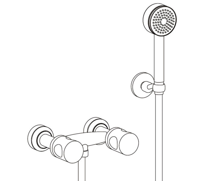 2201 Wall mounted shower mixer