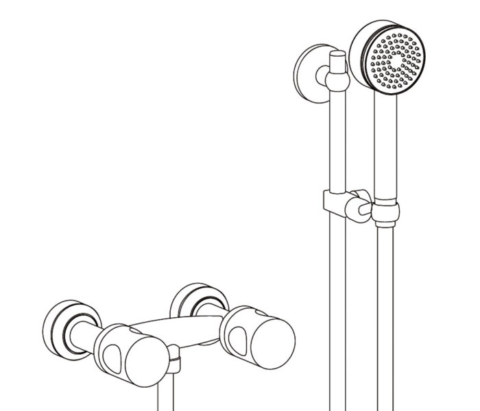 2202 Wall mounted shower mixer