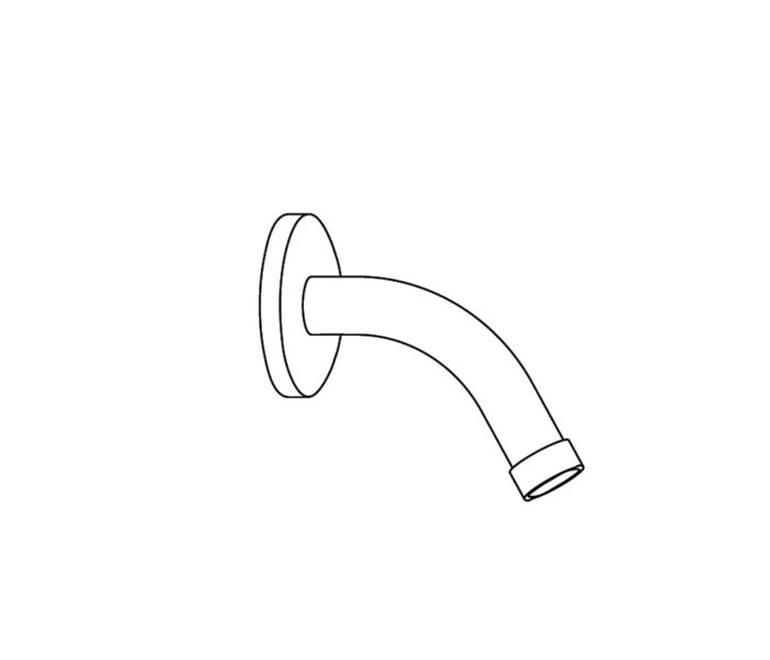 2W120 Wall mounted shower arm