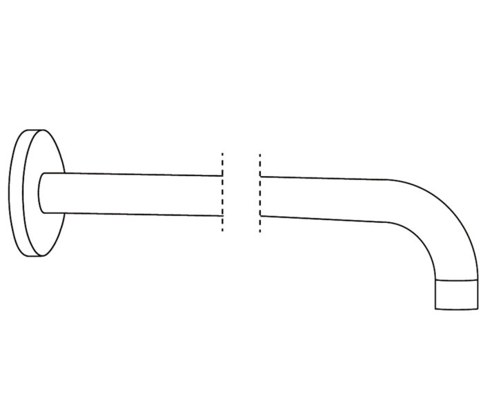 2W450 Wall mounted shower arm