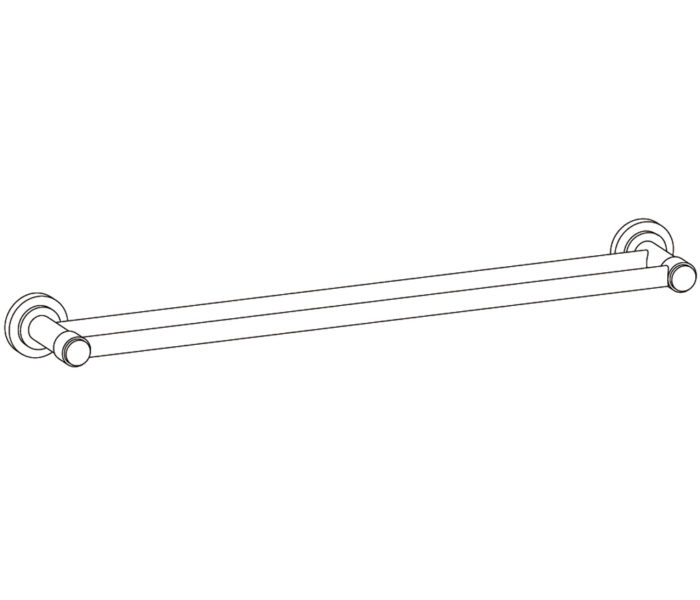 509 Wall mounted double towel bar